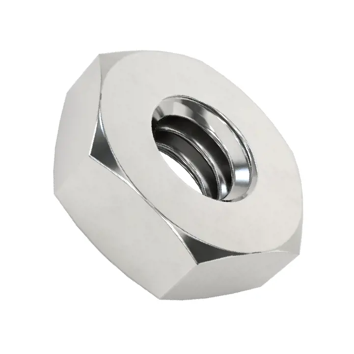 مهره شش گوش باریک از فولاد ضدزنگ 316/سایز رزوه 8-32، عرض 5/16 اینچ