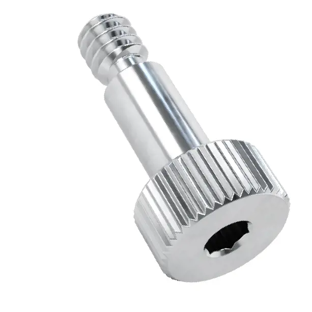 پیچ شانه‌ای آلومینیومی/قطر شانه 1/8 اینچ، طول شانه 1/4 اینچ، رزوه 4-40