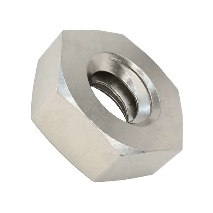 مهره شش گوش باریک پروفایل (استاندارد نظامی)/سایز رزوه 6-32، NAS671C6