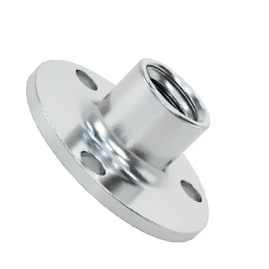 مهره پیچی/فولاد، رزوه 1/4-20، قطر 0.313" × ارتفاع بشکه 1/4"