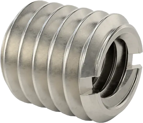 مبدل رزوه گرد/محرک شکاف دار، نر-ماده، فولاد ضدزنگ 18-8، رزوه M6 x 1mm و 8-32