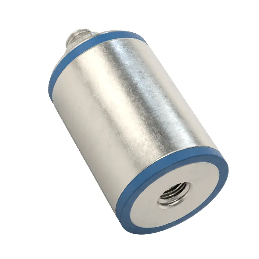 پایه اتصال رزوه‌ای نر-ماده بهداشتی از فولاد ضدزنگ 304/با درزگیر سیلیکونی، قطر خارجی 33.7 میلی‌متر، طول 50.8 میلی‌متر