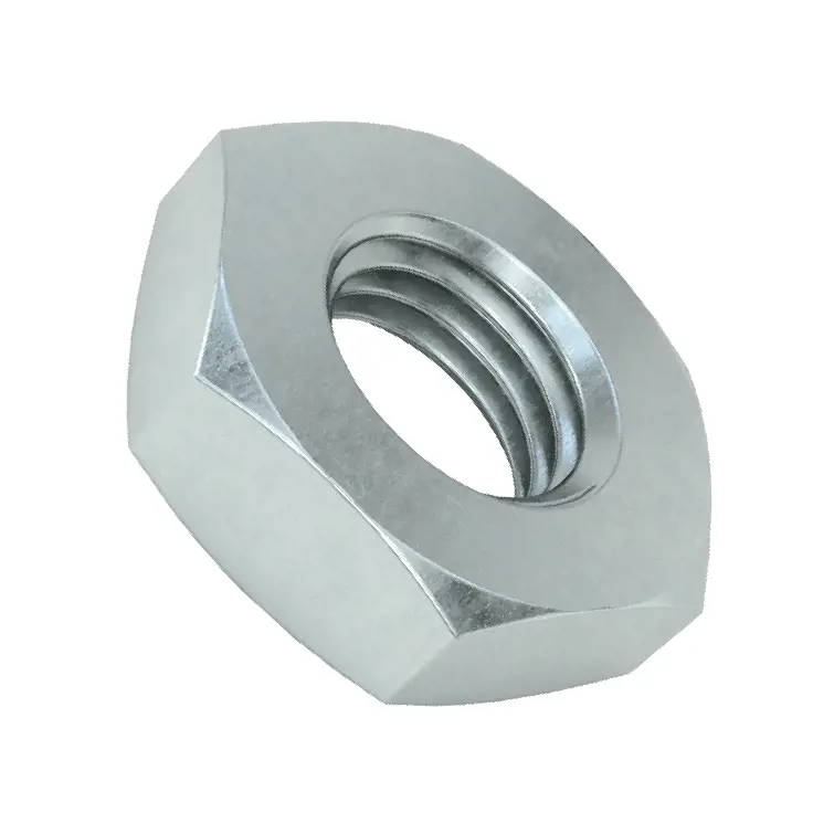 مهره شش‌گوش پروفایل نازک فولاد استحکام متوسط/رزوه ریز، روکش روی، رزوه M10 x 1.25 میلی‌متر