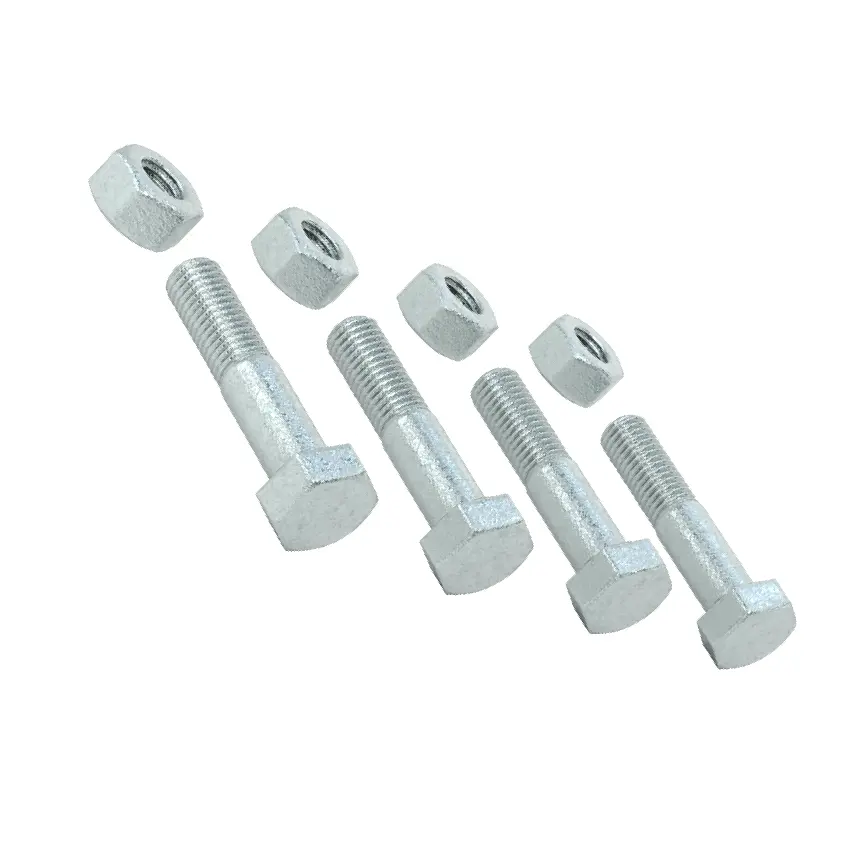 کیت پیچ و مهره شش گوش سنگین فولادی/روکش دار، رزوه 5/8-11، کلاس 125/150، سایز لوله 2.5 و 3