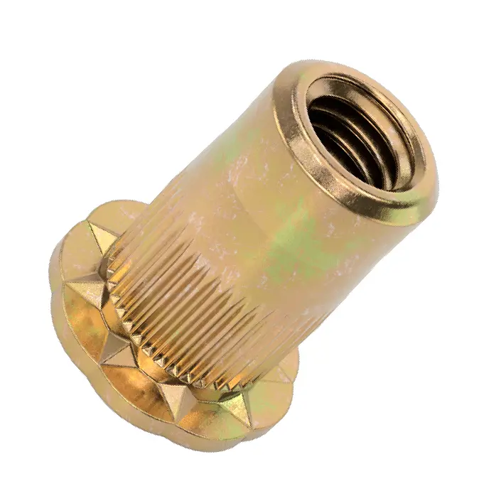 مهره پرچ ضد چرخش برای مواد نرم/رزوه M5 x 0.8mm، برای ضخامت ورق 0.5 تا 3.3mm