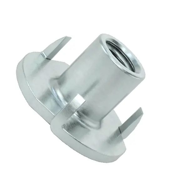 درج مهره تی فولادی/برای فایبرگلاس، سایز رزوه 8-32، طول نصب شده 0.289 اینچ