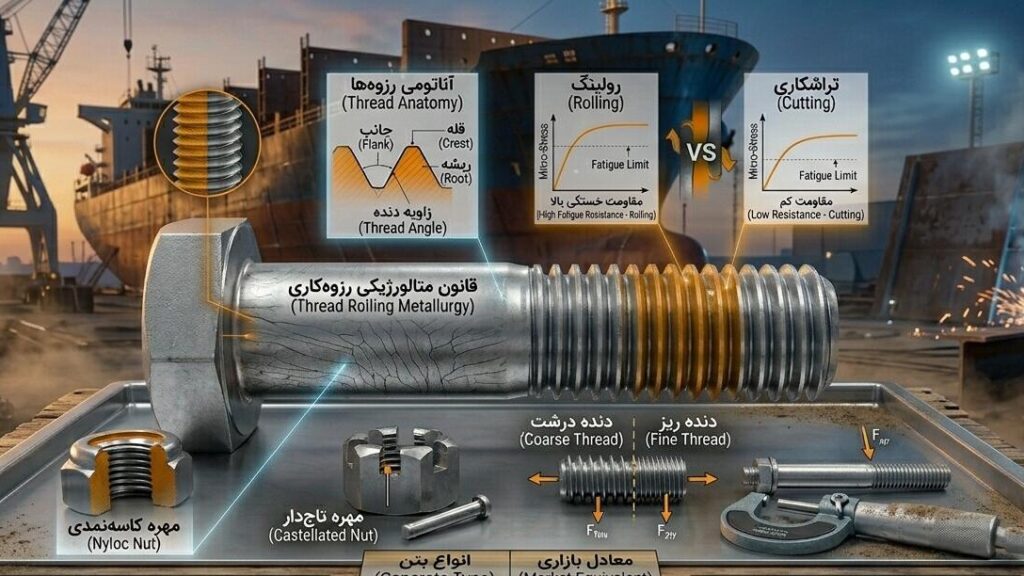 واژه‌نامه تخصصی اتصالات و رزوه‌های مهندسی
